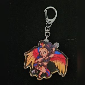Quetzali original character keychain